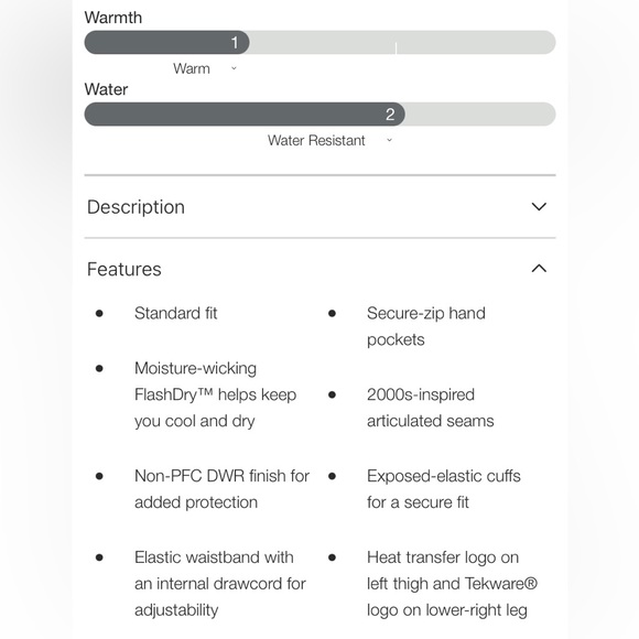 The North Face Tekware Fleece Lined Sweats - Picture 9 of 10